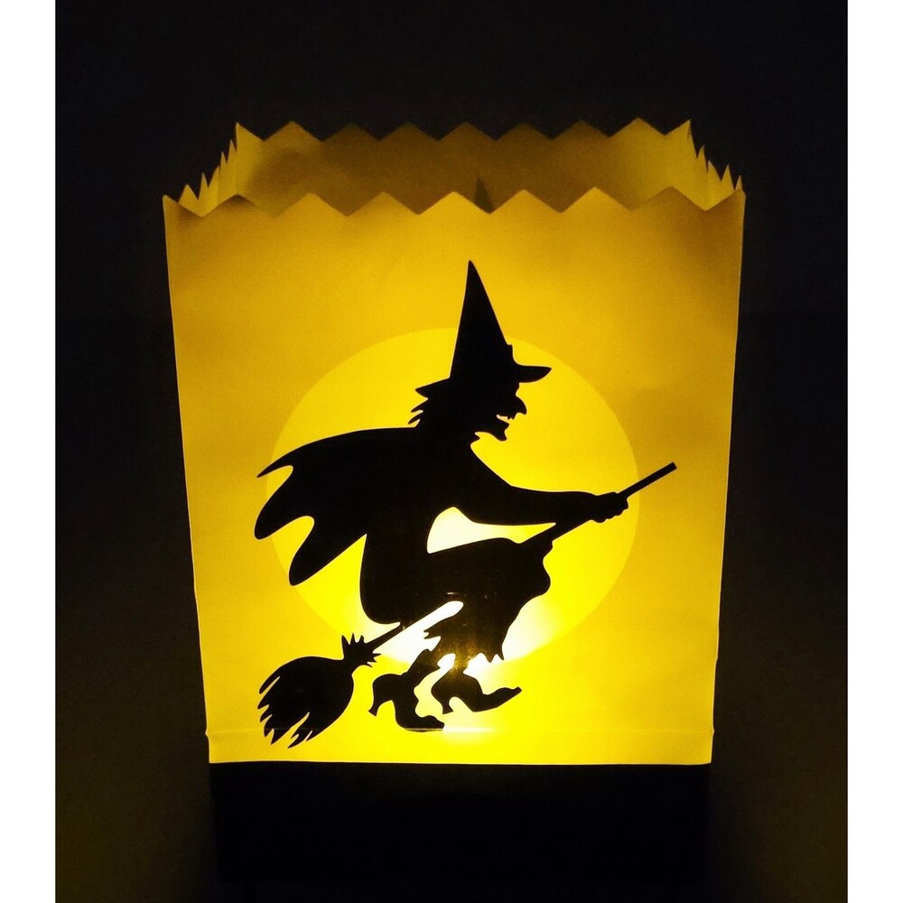 Cackling Witch Luminary Halloween Decor With Box As Is 2005 Hallmark Hauntington